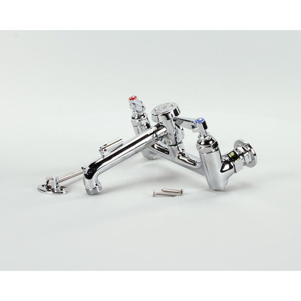 T&S Brass Wall Mount Service Sink Faucet B0665BSTP Zoro